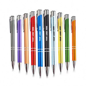 Custom Aluminum Click Pen: Personalized Metal Pens for Promotional Giveaways & Hotel Amenities - Logo Imprint Available - Product Image 1