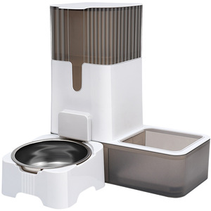 Comedero automático para mascotas, tazón de comida para gatos, tazón para gatos de gran capacidad, tazón para perros, tazón de agua todo en uno, mantiene la boca del perro seca, flotante - Product Image 2