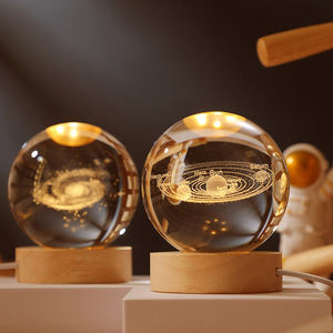 Lámpara de noche de bola de cristal pulido K9 grabada con láser 3D para Navidad DIY religiosa, decoraciones de Año Nuevo PARA EL Día de San Valentín, recuerdos - Product Image 6