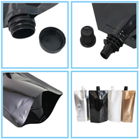 Pochette à bec noir Bolsas Para Jugos Liquidos 500ml 1000ml Emballage de boisson en plastique Sac à bec