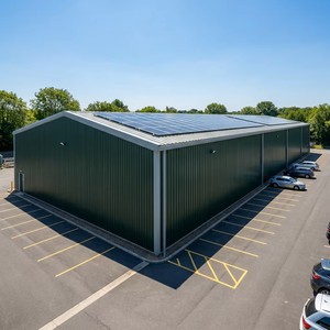 Bâtiment d'entrepôt préfabriqué en structure acier au design moderne et simple pour le stockage d'outils et l'<span class=keywords><strong>atelier</strong></span> d'équipements de <span class=keywords><strong>jardin</strong></span> - Product Image 2