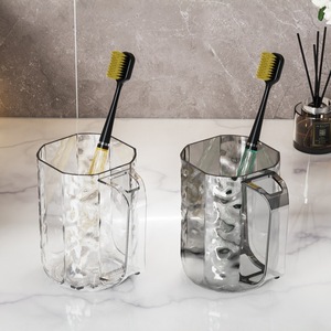 Vaso para Enjuague Bucal con Diseño de Glaciar, Portacepillos de Dientes Transparente, Vaso para Parejas, Uso Doméstico y Estudiantil - Product Image 4