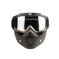Casque intégral avec lunettes de cyclisme, lunettes tactiques de motocross pour les sports de plein air, personnalisable