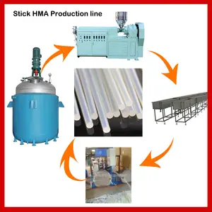 mixing machine reactor eva hot melt glue stick production line process line