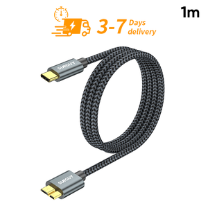 SUNGUY Nylon Braided High Speed 1m <b>USB</b> Charging <b>Cable</b> cavo di ricarica <b>USB</b> C Fast Charging Data <b>Cable</b> for Phone Laptop - Product Image 1