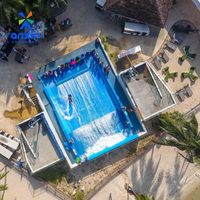 Machine à vagues pour parc aquatique, simulateur de surf fou, Flowrider avec cadre gonflable
