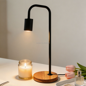 Lampe de lecture minimaliste nordique moderne en bois noir et métal avec LED, protection des yeux, lampe de chevet pour la maison. - Product Image 6