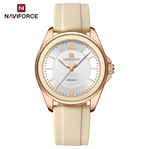 <span class=keywords><strong>Naviforce</strong></span> นาฬิกาควอตซ์แฟชั่นใหม่สำหรับ<span class=keywords><strong>ผู้หญิง</strong></span>ที่เรียบง่ายกันน้ำสายรัดซิลิโคนส่องสว่างเพื่อการพักผ่อนของ<span class=keywords><strong>ผู้หญิง</strong></span> - Product Image 2