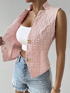 Tela Jacquard Floral 3D de nicho con patrón levantado texturizado diseño detallado en relieve para hacer Chaleco de mujer chaqueta abrigo mono - Product Image 2