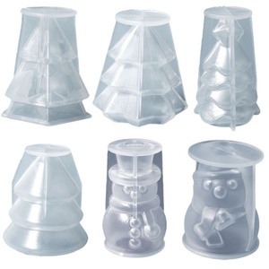 DIY 3D Christmas Snowman Candle Mold Christmas Handmade Candle Making Mold DIY <b>Craft</b> Resin Mold - Product Image 5