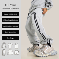 Pantalones Deportivos Casuales de Alta Calidad, Estilo Urbano, Lavados con Efecto Desgastado, Holgados, con Rayas en Contraste, Tipo Harem, para Hombre