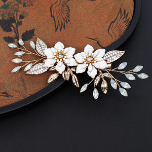 Neuer Chinesischer Vintage-Haarkamm aus Legierung mit Blumen, Braut-Kopfschmuck - Product Image 1