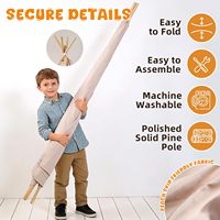 Tente de jeu tipi indien en toile de coton pour enfants, pour garçons et filles, utilisation intérieure et extérieure