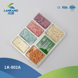Cuñas Interdentales Dentales LK-801A de Madera para Rellenos, Uso Odontológico, 400 Unidades, Colores Surtidos - Product Image 5