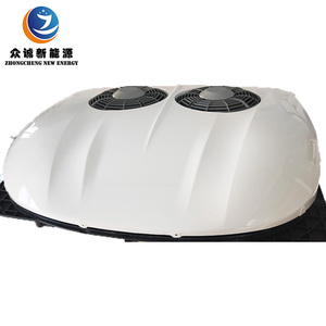 Điều hòa không khí dòng điện một chiều 12V 24V cho máy xúc, máy kéo, thuyền, xe tải, quạt đôi đặt trên mái nhà - Product Image 4