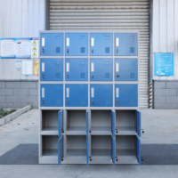 Casier métallique 20 portes robuste en acier pour école, gymnase, vestiaire, armoire de rangement