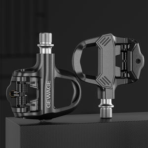 Pedales GEWAGE para Bicicleta de Carretera y Paseo Urbano, Componentes de Nylon con Sistema de <span class=keywords><strong>Calas</strong></span> Autoblocantes y <span class=keywords><strong>Calas</strong></span> de Regalo - Product Image 3