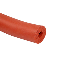 Tube en silicone souple rouge/noir, flexible, résistant à la chaleur, en mousse, pour la protection des câbles du guidon, modèle anti-rayures