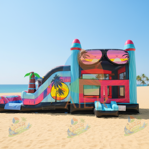 Oferta Especial: Casa de Brinco <span class=keywords><strong>Inflable</strong></span> Comercial Combinada para Uso en Seco y Mojado, Alquiler para Eventos y Fiestas - Product Image 1