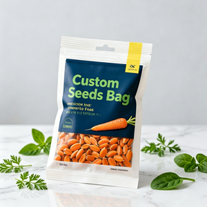 Wholesale Custom Printed Logo Recyclable Mylar Stand up Pouch Seed Bags with Zipper Top for <b>Pet</b> Food Plastic OEM ODM - Product Image 1