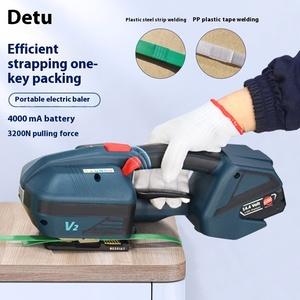 Máquina flejadora de fusión en caliente V2 de fácil manejo para cajas de madera tipo exportación de alimentos, sin hebillas de acero para ladrillos - Product Image 2