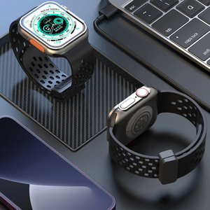 สายนาฬิกาข้อมือซิลิโคนแบบมีรูระบายอากาศสองสี Upro สำหรับ Apple Watch Series 10 9 Ultra 2 พร้อมหัวเข็มขัดแม่เหล็ก - Product Image 5