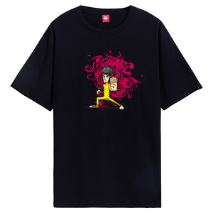 T-shirt Originale di Shanghai <span class=keywords><strong>Bruce</strong></span> 63 con Stampa Creativa, Collo Dritto, Spalla Reta, Casual, in Puro Cotone, per Uomo e Donna, Modello Coppia, Manica Corta - Product Image 6