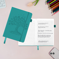 Carnet de notes ligné A5 Xindars, 100 feuilles, 80g, avec élastique, couverture rigide en cuir, journal scolaire et professionnel