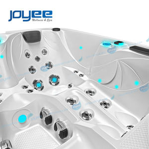 JOYEE Bañera de hidromasaje al aire libre Jardín Mejor precio Hottub Económico OEM Proveedor 3 personas Venta Terapia de agua Jacuzzis 60 piezas Piscina de masaje - Product Image 2