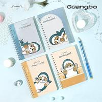 Cuaderno Espiral Guangbo con Diseño de Tiburón, Tamaño A6, Encuadernación en Espiral, Agenda de Alta Calidad y Atractiva Apariencia para Estudiantes
