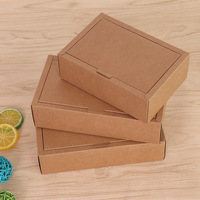 Thé chocolat sous-vêtements cosmétiques t-shirt papier carton pliable Kraft mail Express boîte d'emballage