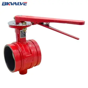 cast Iron body fire control valve manual fire extinguisher butterfly valve