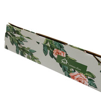 Canne à pêche personnalisée recyclable fleurs séchées papier d'emballage carton ondulé triangle boîte