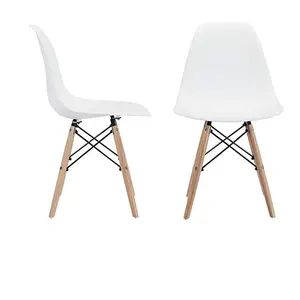 Meubles de Restaurant sur mesure Offre Spéciale, pieds en bois, chaise EAM PP, chaises de salle à manger en plastique