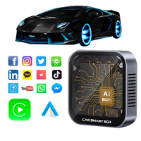 Adaptador Inalámbrico para Auto 3 en 1 con Carplay y Android Auto, Conexión Estable de Doble WIFI, OEM ODM, con 1 Año de Garantía