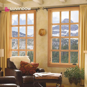 Ventanas Americanas Abatibles de Madera Revestida de Aluminio con Valor U Optimizado de LUVINDOW, Encanto Clásico y Confiable para Villas Familiares Cálidas - Product Image 6