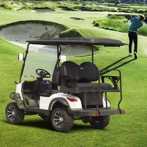 Mini voiturette de golf électrique Bus voiture de golf électrique tout-terrain chariot de golf électrique