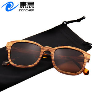Gafas de sol de madera Conchen W3062 UV400 polarizadas para hombre, protección solar para viajes, conducción y pesca - Product Image 1