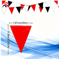 Guirlande de fanions triangulaires multicolores avec logo imprimé, bannière suspendue publicitaire pour festival, événement ou vacances