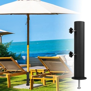 Soporte de paraguas universal de servicio pesado <span class=keywords><strong>Base</strong></span> de tubo de paraguas de piedra para exteriores Soporte de estaca de poste de bandera de mármol exterior - Product Image 5