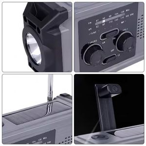 Radio d'urgence portable à manivelle solaire 2026 pour l'extérieur – Vente en gros - Product Image 4