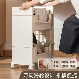 Storage Cart 2 Tier 63Cm H With Wheels For Home Office Organization - Product Image 3