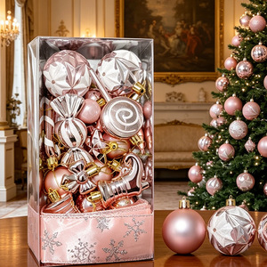 30PCS Set Hiasan Natal Mewah Anti Pecah Bentuk Permen Lollipop Bulat & Oval untuk Pohon Natal - Product Image 6