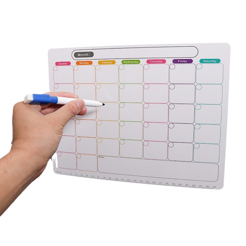 Programma mensile colorato
