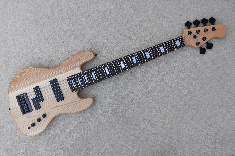 Right Handed Solid Body 6 String Electric Bass Guitar