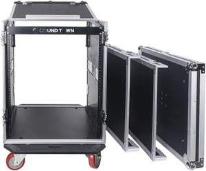 Vali đựng thiết bị âm thanh 14U <span class=keywords><strong>PA</strong></span> DJ <span class=keywords><strong>Rack</strong></span>/Road ATA với mặt trên nghiêng 11U cho mixer, độ sâu <span class=keywords><strong>rack</strong></span> 20 inch, bàn làm việc DJ và bánh xe, 14 ngăn chứa thiết bị - Product Image 5