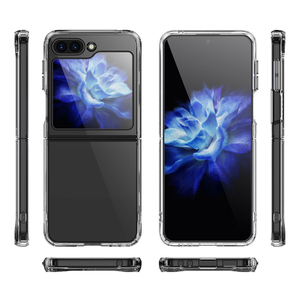 <span class=keywords><strong>Pour</strong></span> <span class=keywords><strong>Samsung</strong></span> Galaxy <span class=keywords><strong>Z</strong></span> <span class=keywords><strong>Flip</strong></span> 5 <span class=keywords><strong>4</strong></span> 3 Clear Slim <span class=keywords><strong>4</strong></span> Corner Built-in Airbags Couverture antichoc <span class=keywords><strong>Protection</strong></span> complète Pliant Dur PC Phone Case - Product Image 1