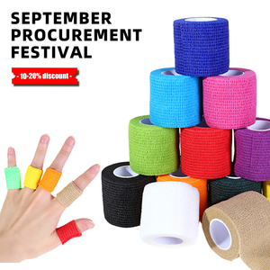 Tự dính đàn hồi gắn kết bác sĩ thú y bọc không dệt y tế băng thể thao thể thao Băng sơ cứu cho không thể thao thể thao - Product Image 2