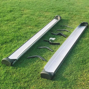 Marchepieds latéraux en aluminium, vente directe usine, compatibles Toyota <span class=keywords><strong>Hilux</strong></span> Vigo 2012 2013 2014, 2 pièces, barres latérales fixes - Product Image 4