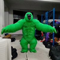 Costume de Mascotte Gonflable Gorille Vert Shengchi pour Adultes – Promotion Commerciale – Tailles 2m/2.6m/3m – Tenue de Fête Gonflable Gorille